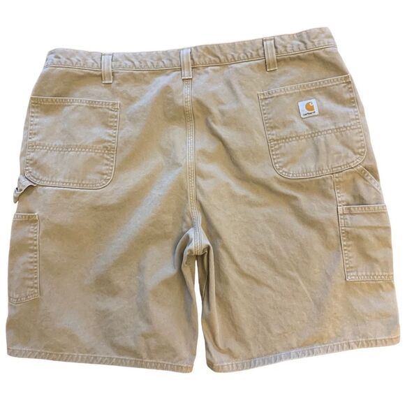 Carhartt Relaxed Fit Khaki Carpenter Cargo Shorts Size 46 - Picture 4 of 11